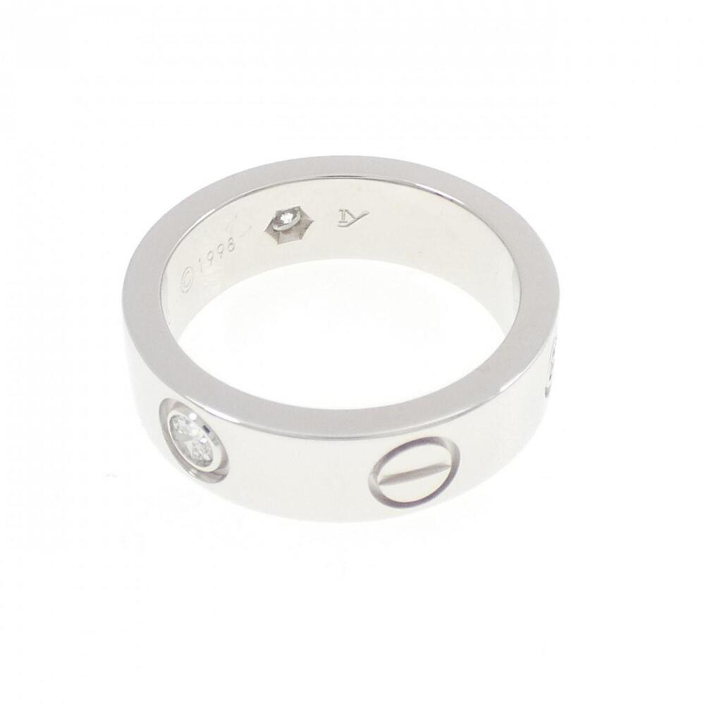 CARTIER Silver Diamond Love Ring - Picture 3 of 5